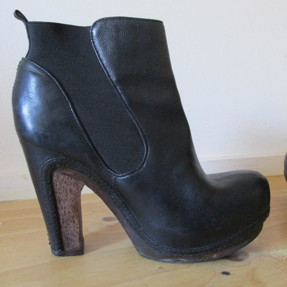Allsaints Anat platform clog booties